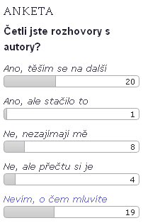 Anketa - Četli jste rozhovory s autory?